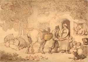 Il Venditore di Pesce da Thomas Rowlandson